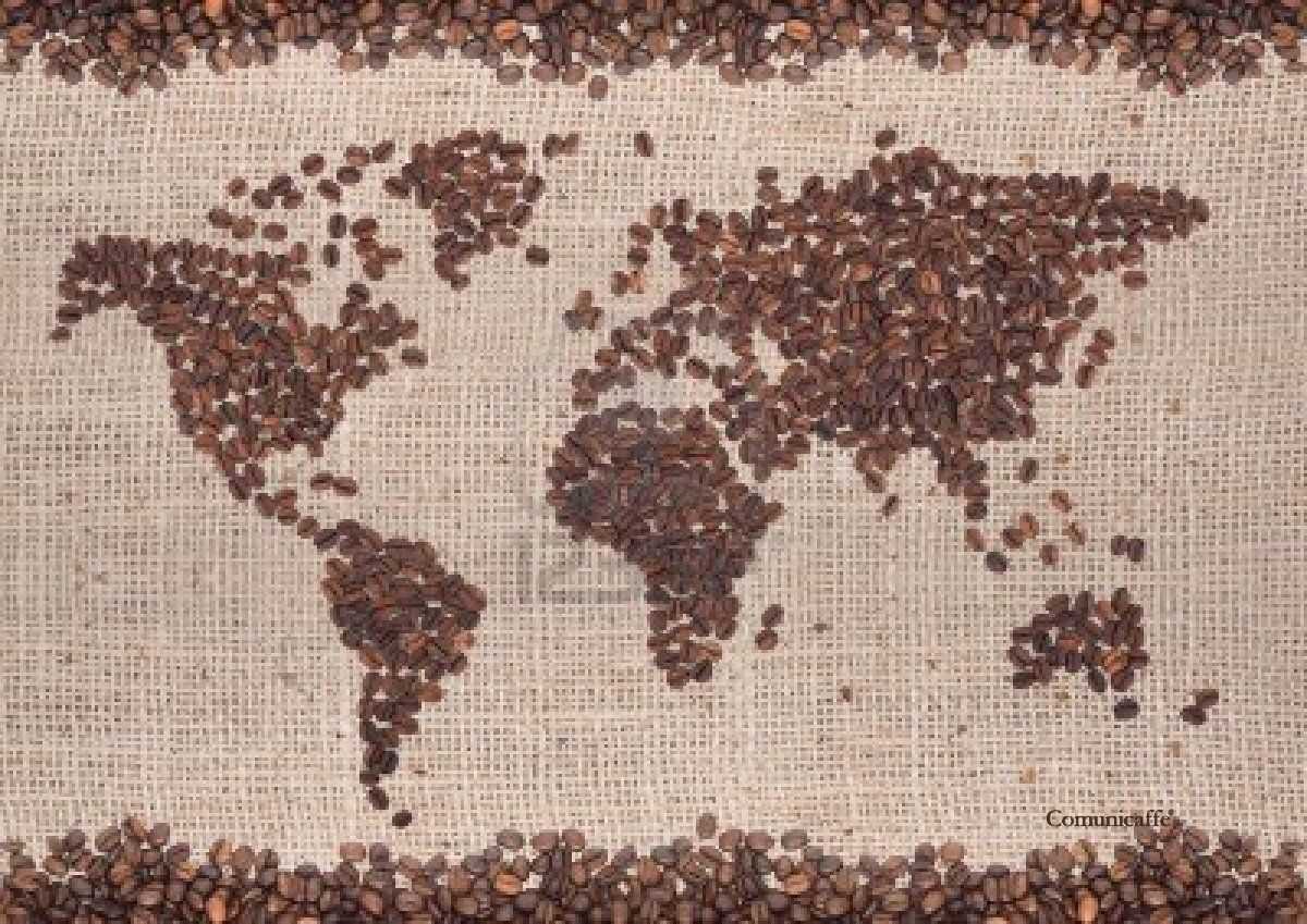 annata caffearia 2011/12 miliiardi gloco con i chicchi di caffè coffee map