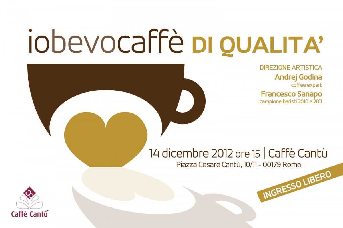 io bevo caffè di qualità