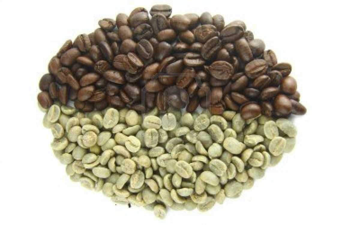 caffè verde e torrefatto