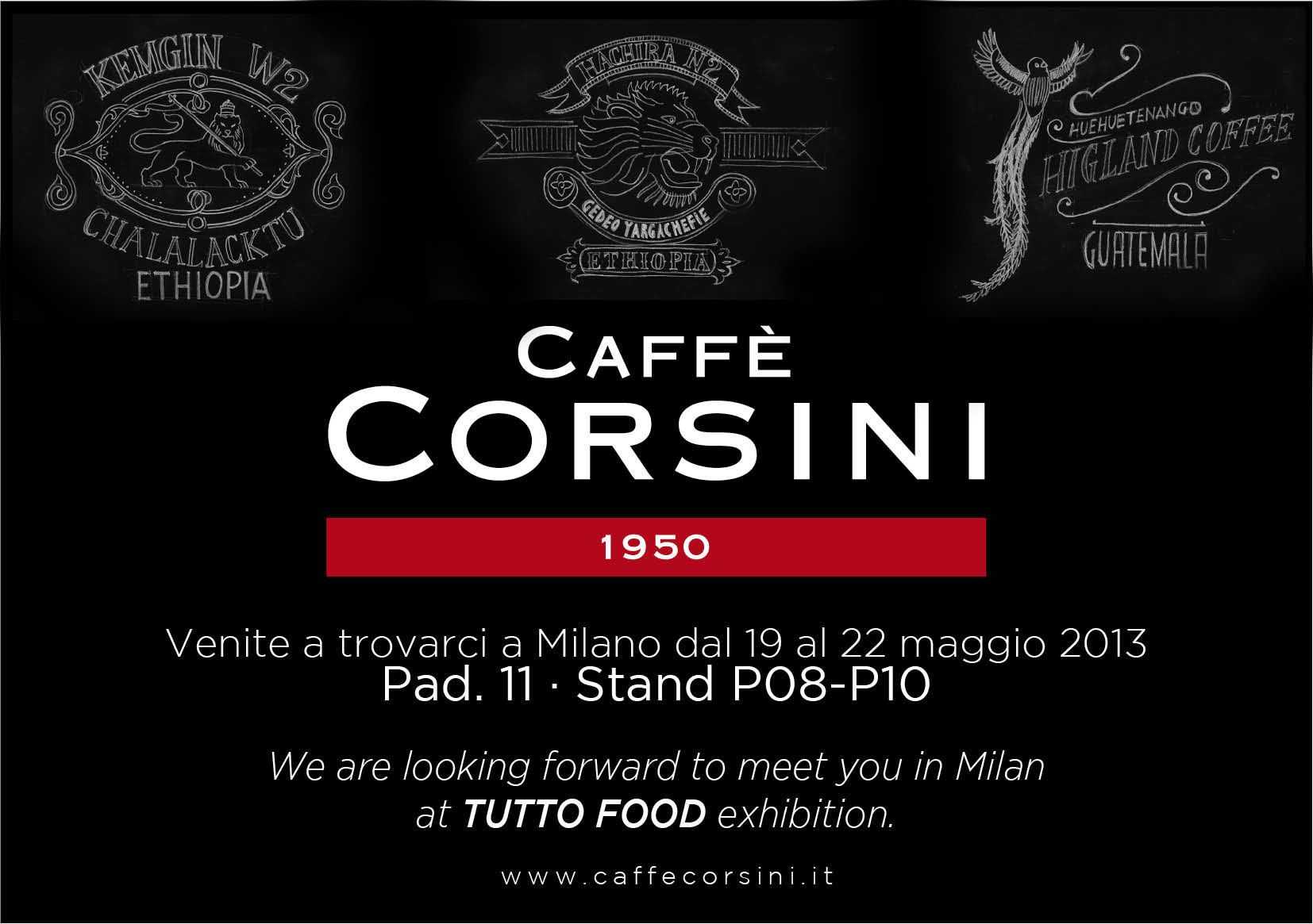 La locandina caffè Corsini per Tuttofood