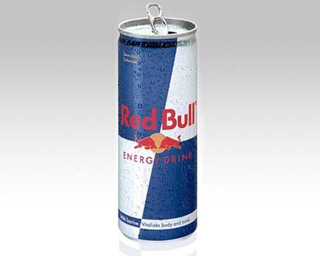 Lattina di Red Bull energy drink