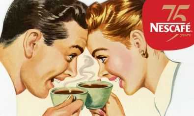 vendite Nescafé Un'immagine storica riproposta in occasione del 75° anniversario di Nescafé