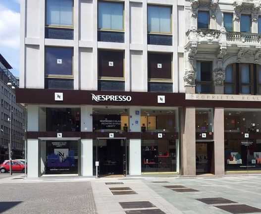 Nespresso, Milano piazza Liberty