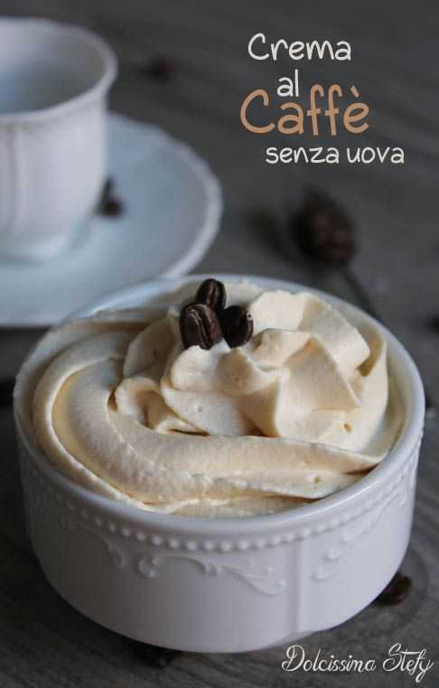 crema al caffè senza uova