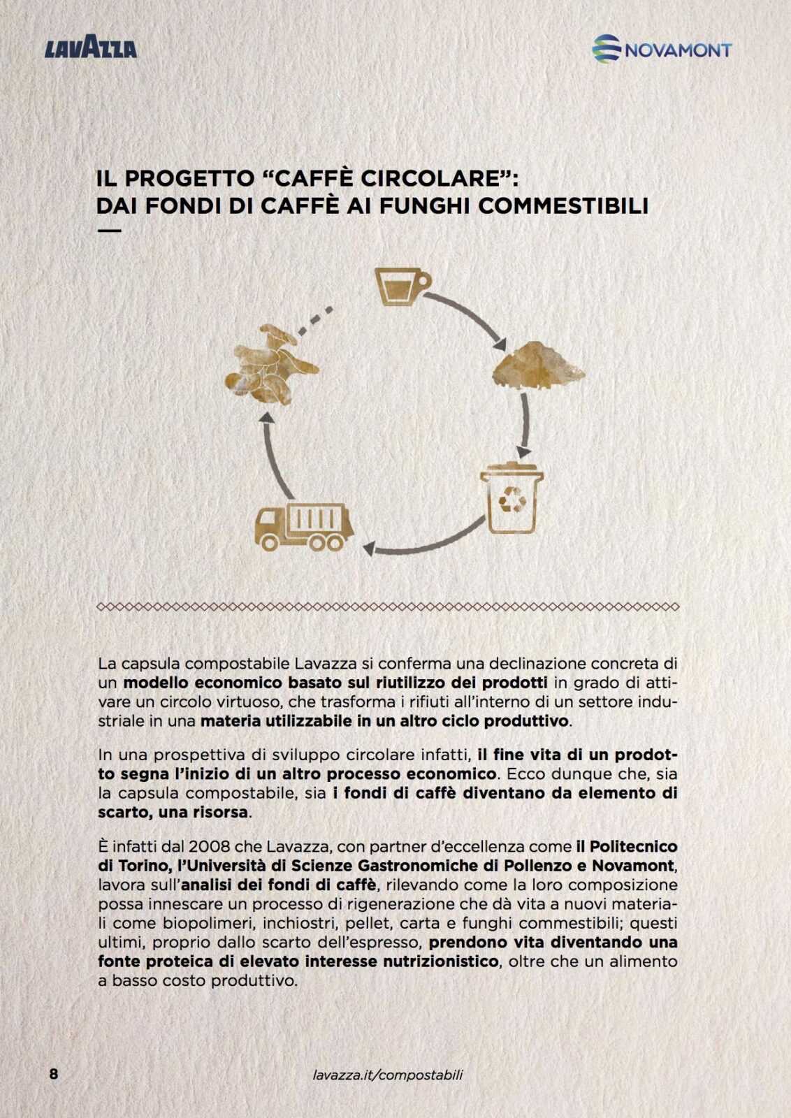 lavazza funghi dal caffè