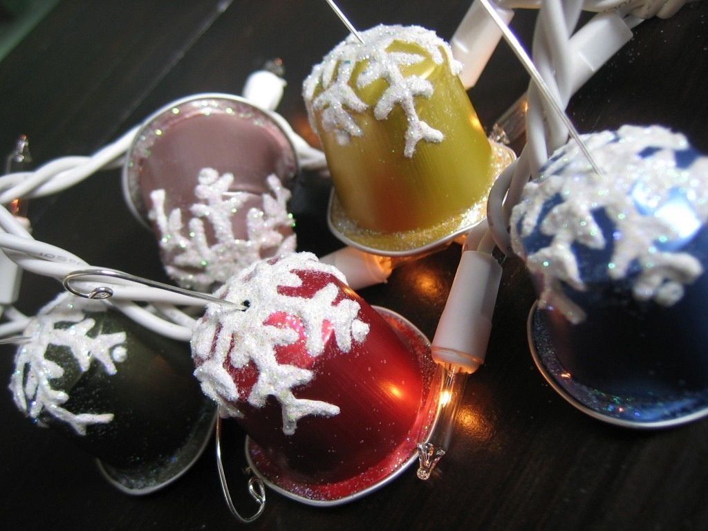 capsule nespresso decorazioni natalizie