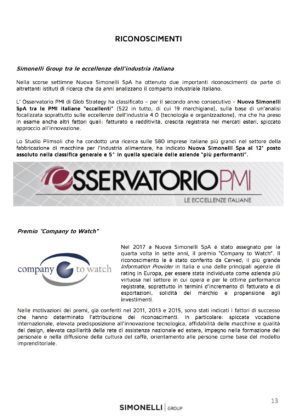 dossier stampa 2017 simonelli group