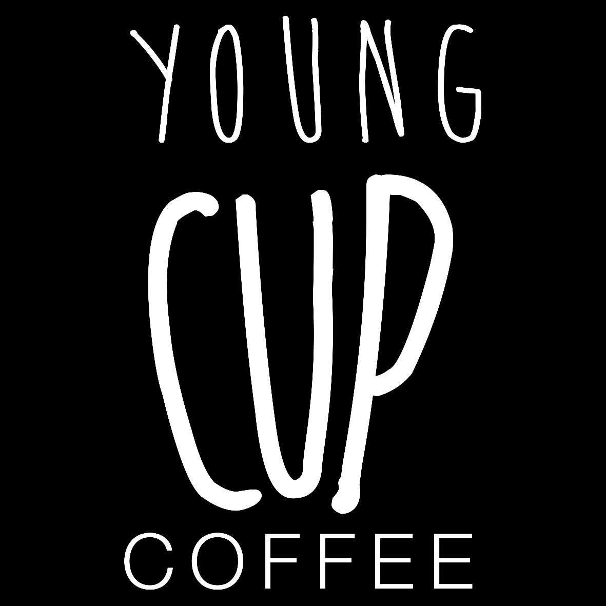 Young cup coffee