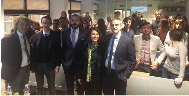 Mario Toniutti, direttore generale e vice presidente Gruppo Illiria Michele Adt, direttore di Confida Luca Passarella, Group Marketing & Sales Director Bianchi Industry Sabrina Rosso, senior Brand Manager - DA Italia Lavazza Davide Celin, Sales Director Sales-DA Italia Lavazza