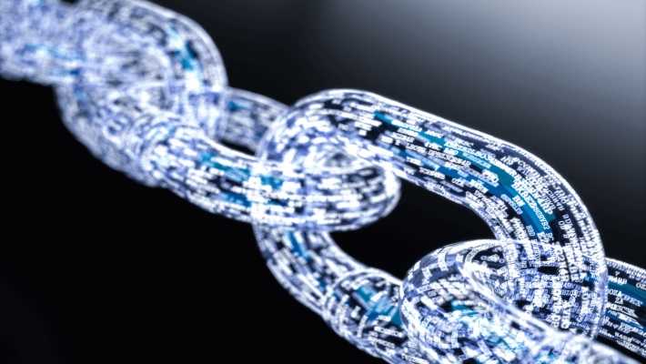 India blockchain Un'immagine simbolica della blockchain