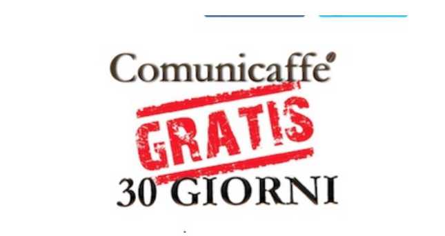 Trenta giorni di abbonamento gratuito di prova per poter leggere tutti i giorni tutte le notizie di Comunicaffè