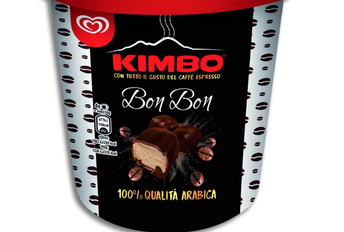 Caffè Kimbo per gelato Bon Bon Algida