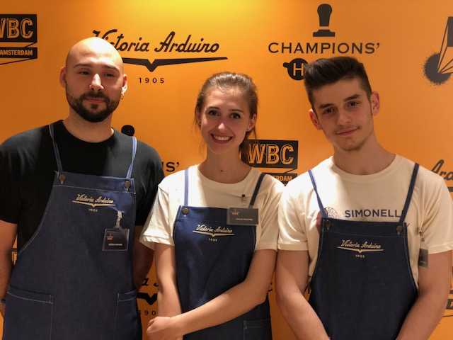 Youth Academy Simonelli Group da sinistra Nicolò Giacone, Giulia Palombi e Jacopo Merelli