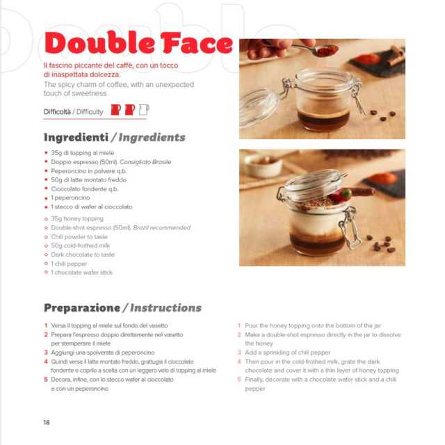 Preparazione double face con cappuccinatore a freddo La Cimbali M100i