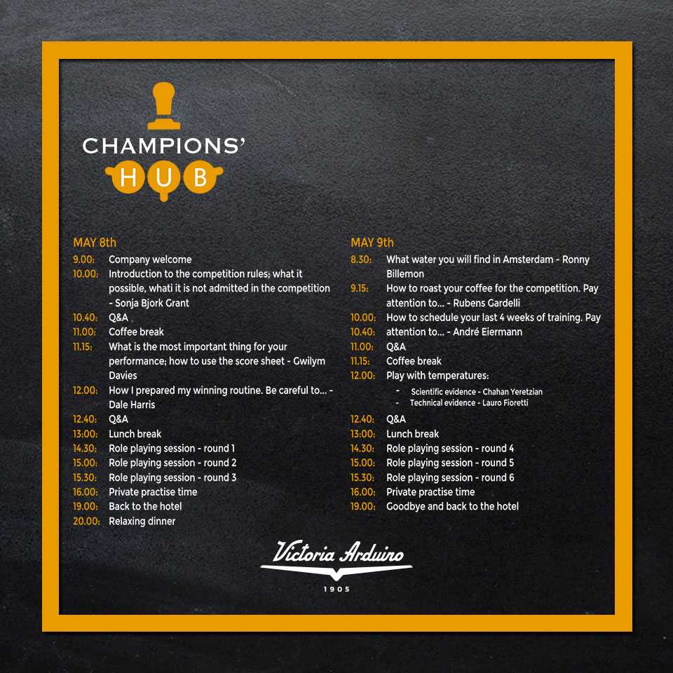 L'agenda di champions hub