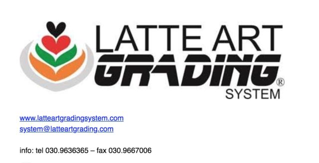 Latte art grading system, logo