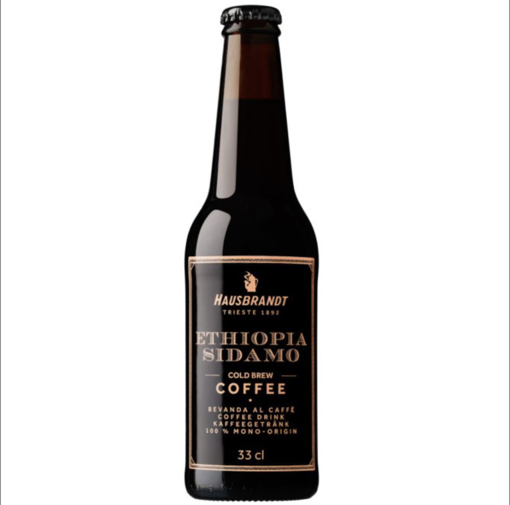 La bottiglia del Cold Brew Hausbrabdt realizzato con il caffè Ethiopia Sidamo