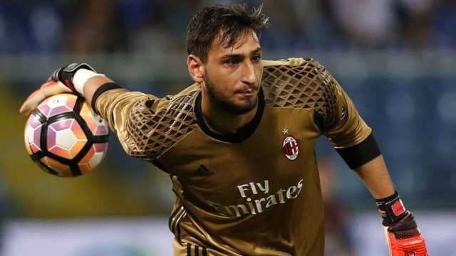 Il portiere del Milan Gianluigi Gigio Donnarumma