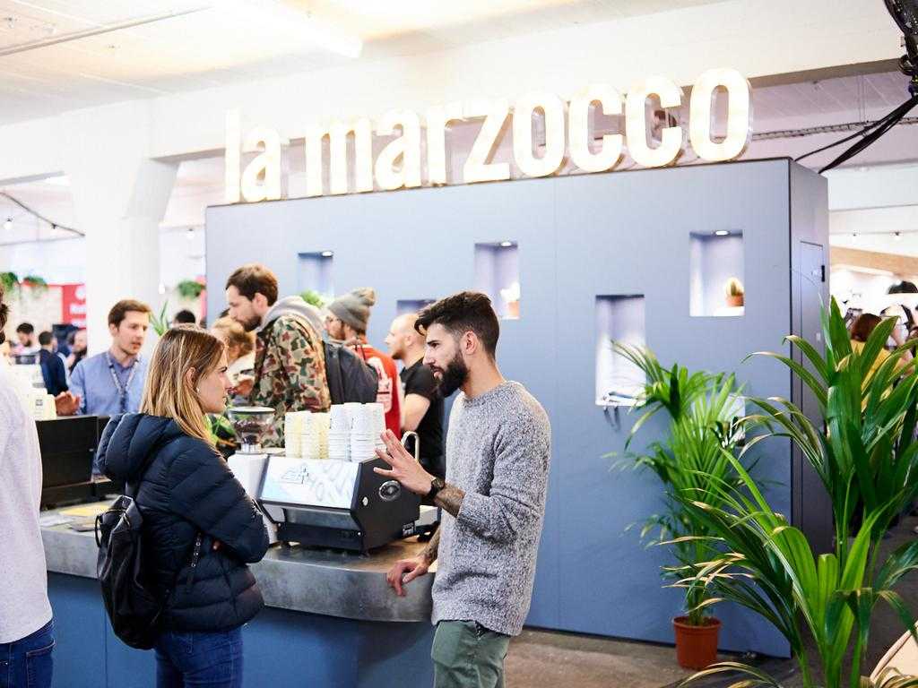 Lo stand della Marzocco al London Coffee Festival - Cortesia del London Coffee Festival (scatti di James Bryant)