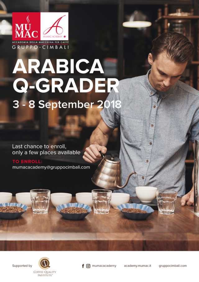 La locandina del corso Arabica Q-Grader