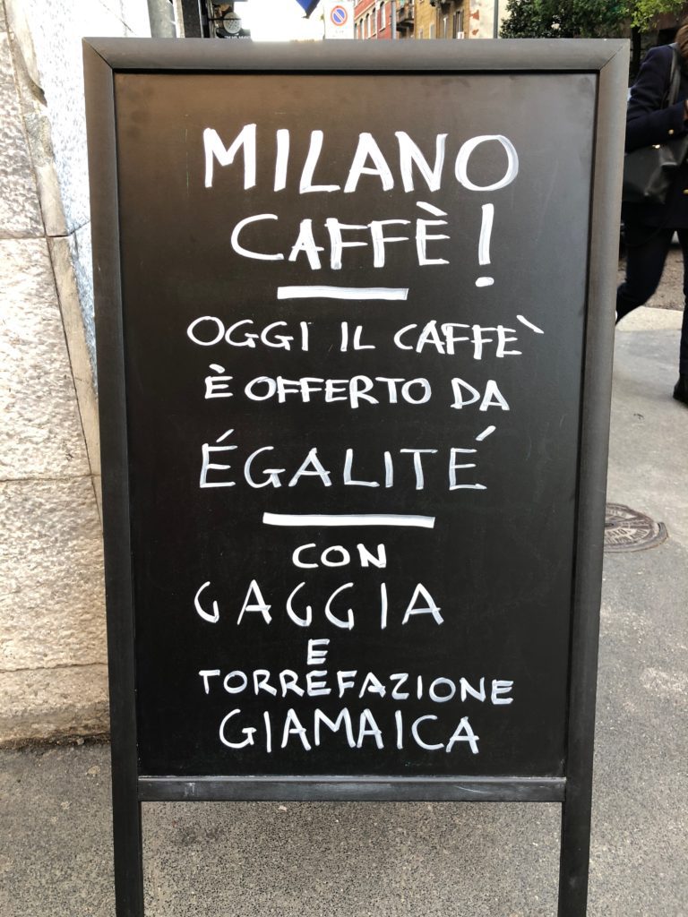 Gaggia ha portato MilanoCaffè al Bar Egalité di Via Melzo a Milano