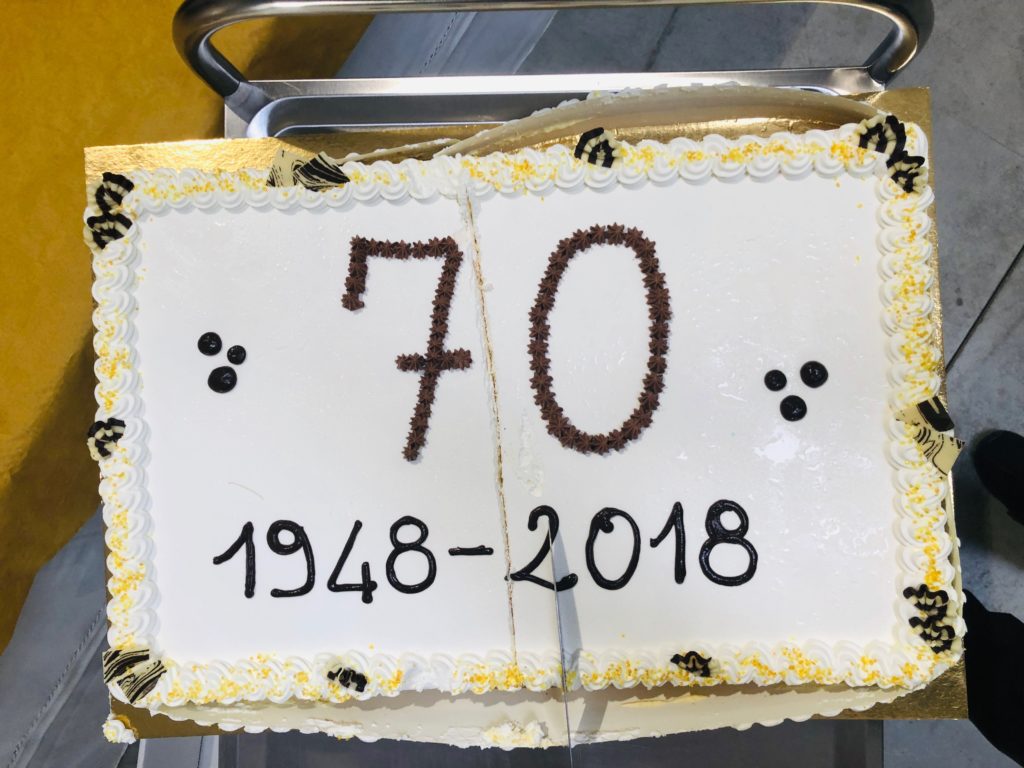 La torta dei 70 anni
