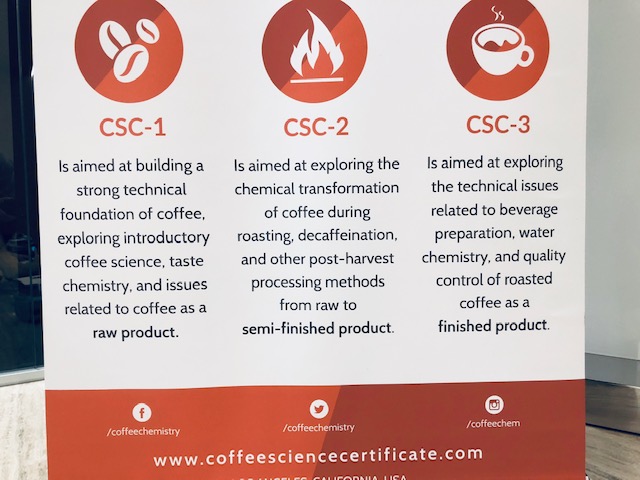 Una sintesi del programma dei 3 livelli del Coffee Science certificate