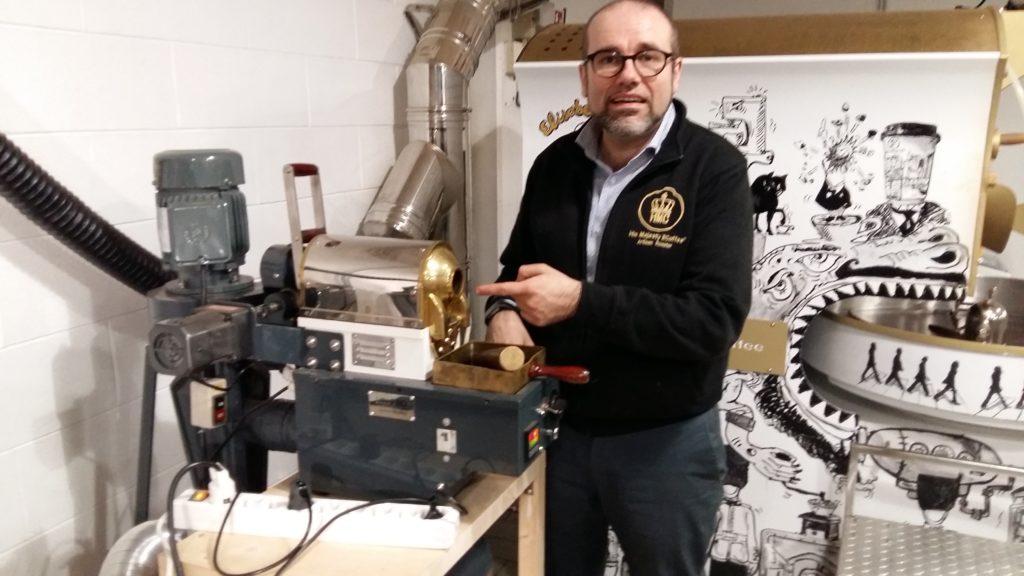 Paolo Scimone, Master roaster alle prese con il tostino