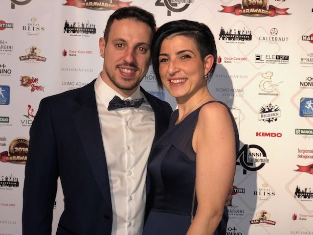 La Barista dell'anno Elisa Urdich con il marito Fabio Tiralongo: i due specialisti, che hanno un figlio, fanno coppia nella vita e sul lavoro fabio tiralongo