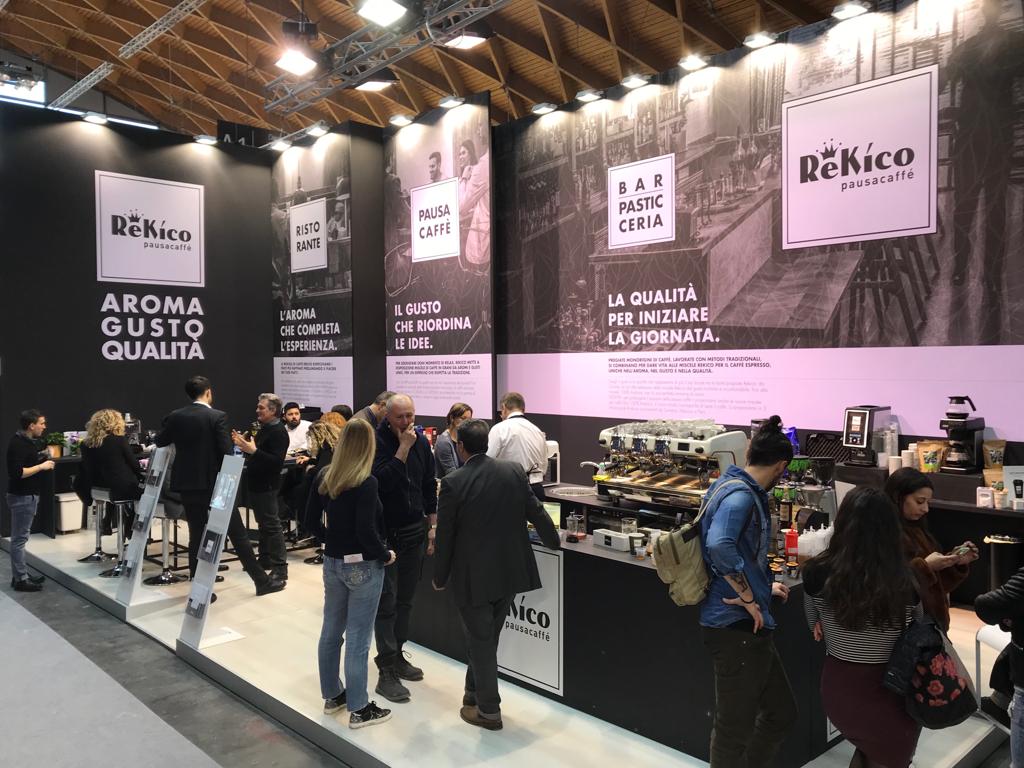 Lo stand di Rekico Caffè al Sigep di Rimini