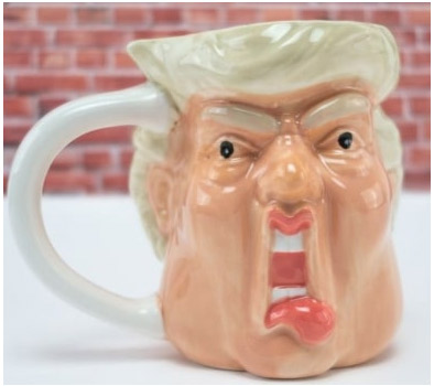 Tazze assurde: Donald Trumpp in ceramica