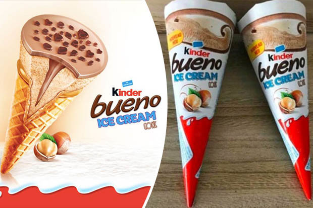 gelati Kinder Le confezioni dei nuovi gelati