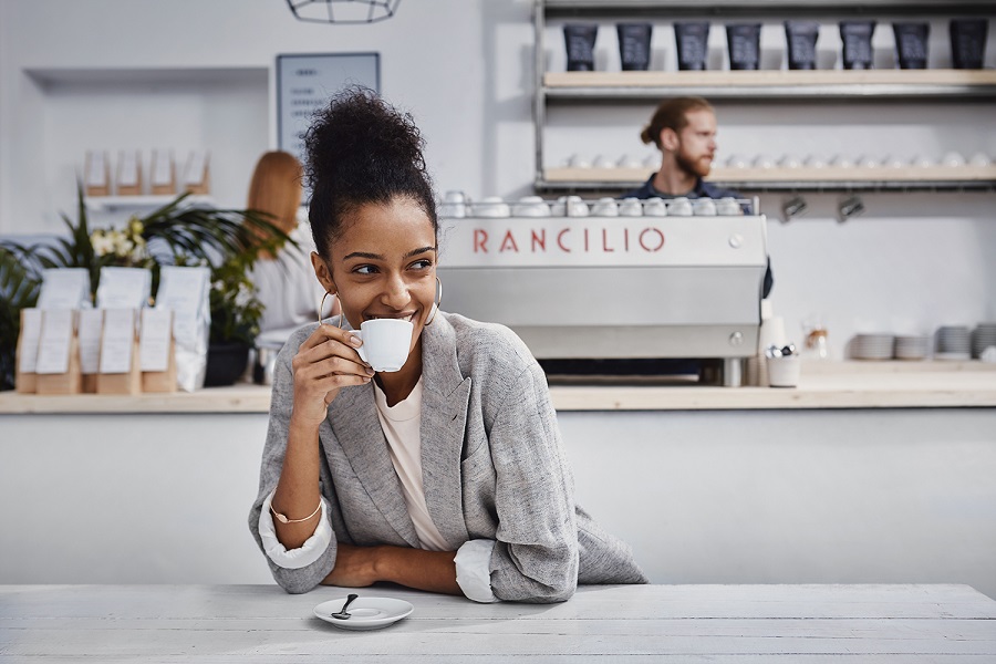 Sullo sfondo, la Rancilio Specialty RS1