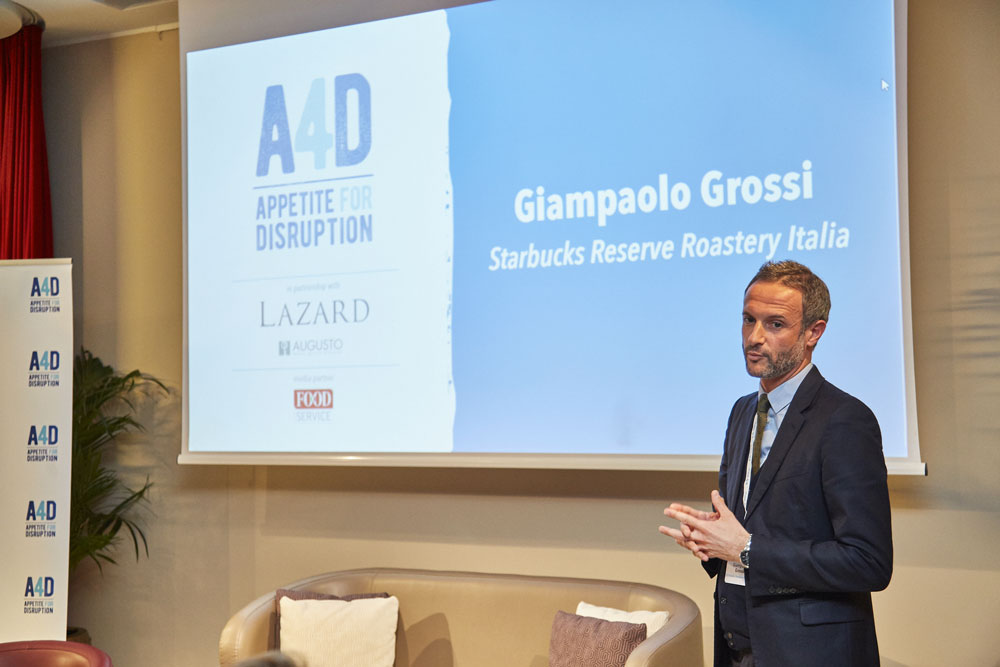 Starbucks Appetite for Disruption Giampaolo Grossi durante il suo intervento al think tank milanese