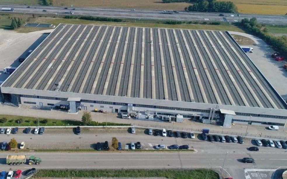 Ceme Trivolzio Vista aerea dello stabilimento Ceme di Trivolzio (Pavia)