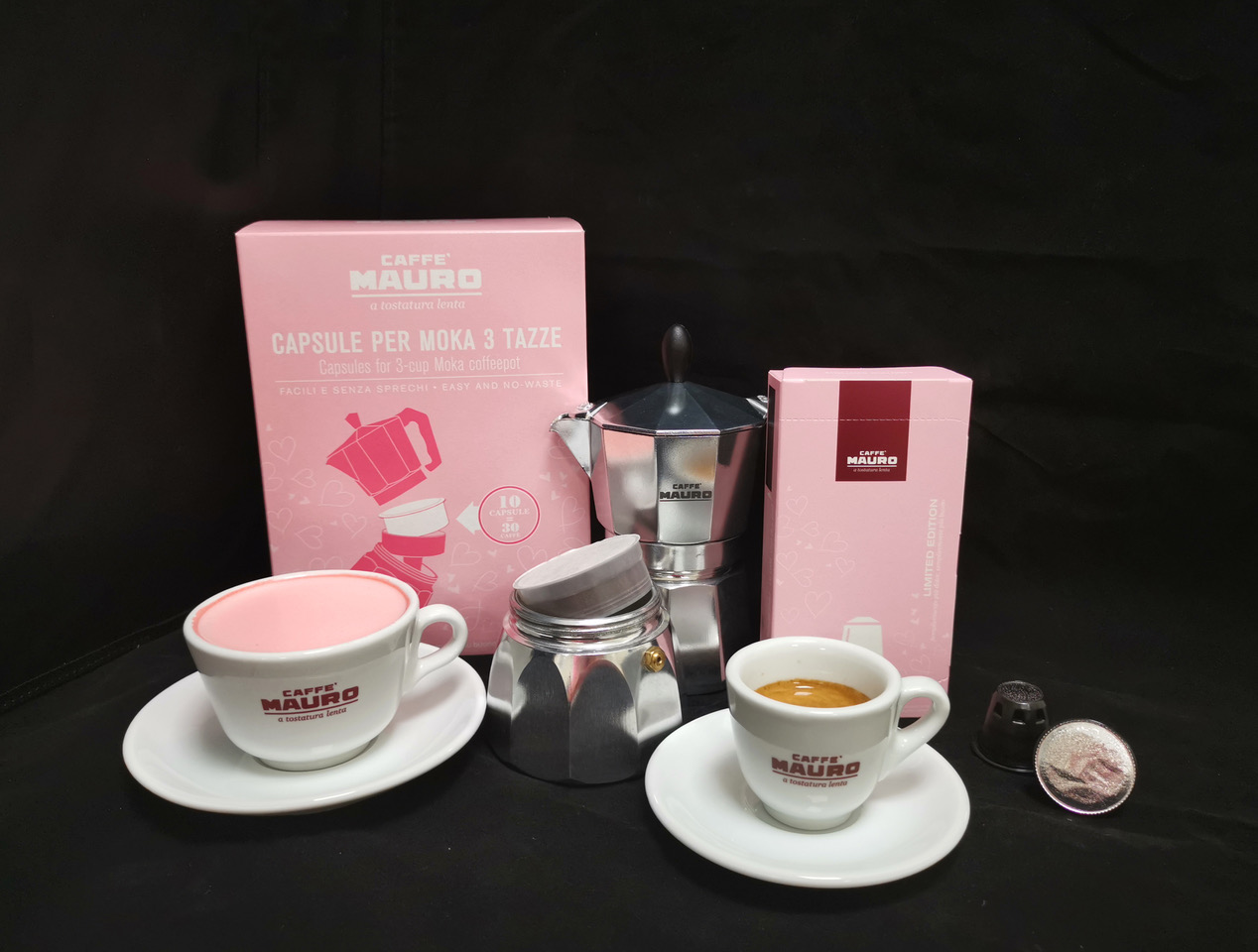 pink coffee I prodotti della Limited Edition di Caffè Mauro
