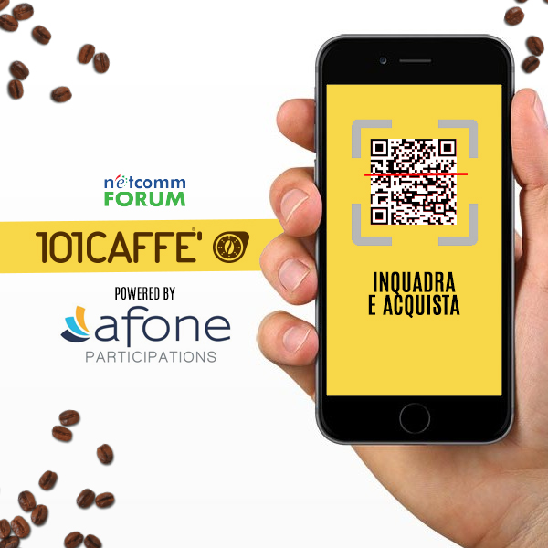 Netcomm Forum La funzionalità di QR-pay, sviluppata per 101Caffè da Afone Paiement