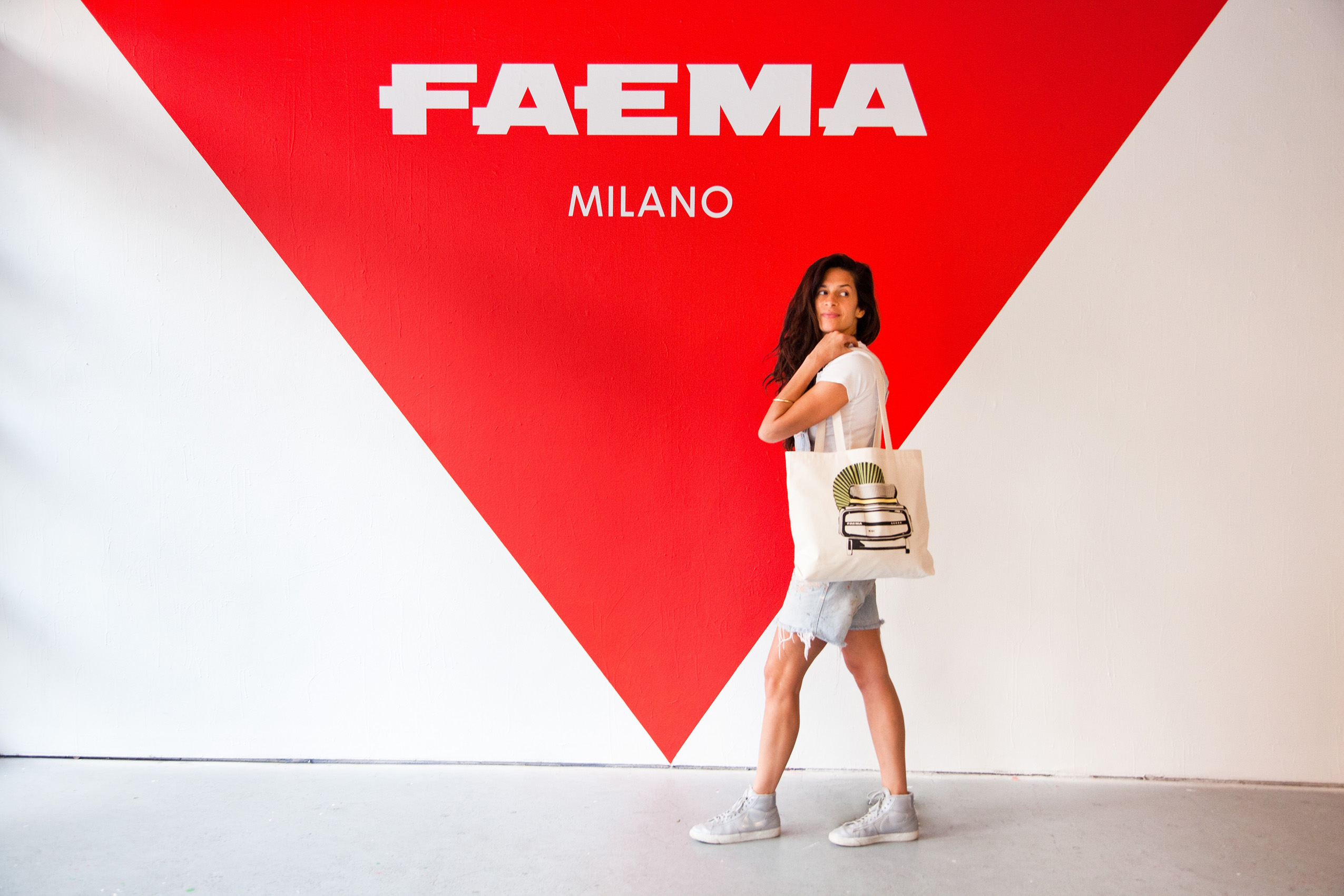 Mika Cali al pop up store Faema Art & Caffeine NY