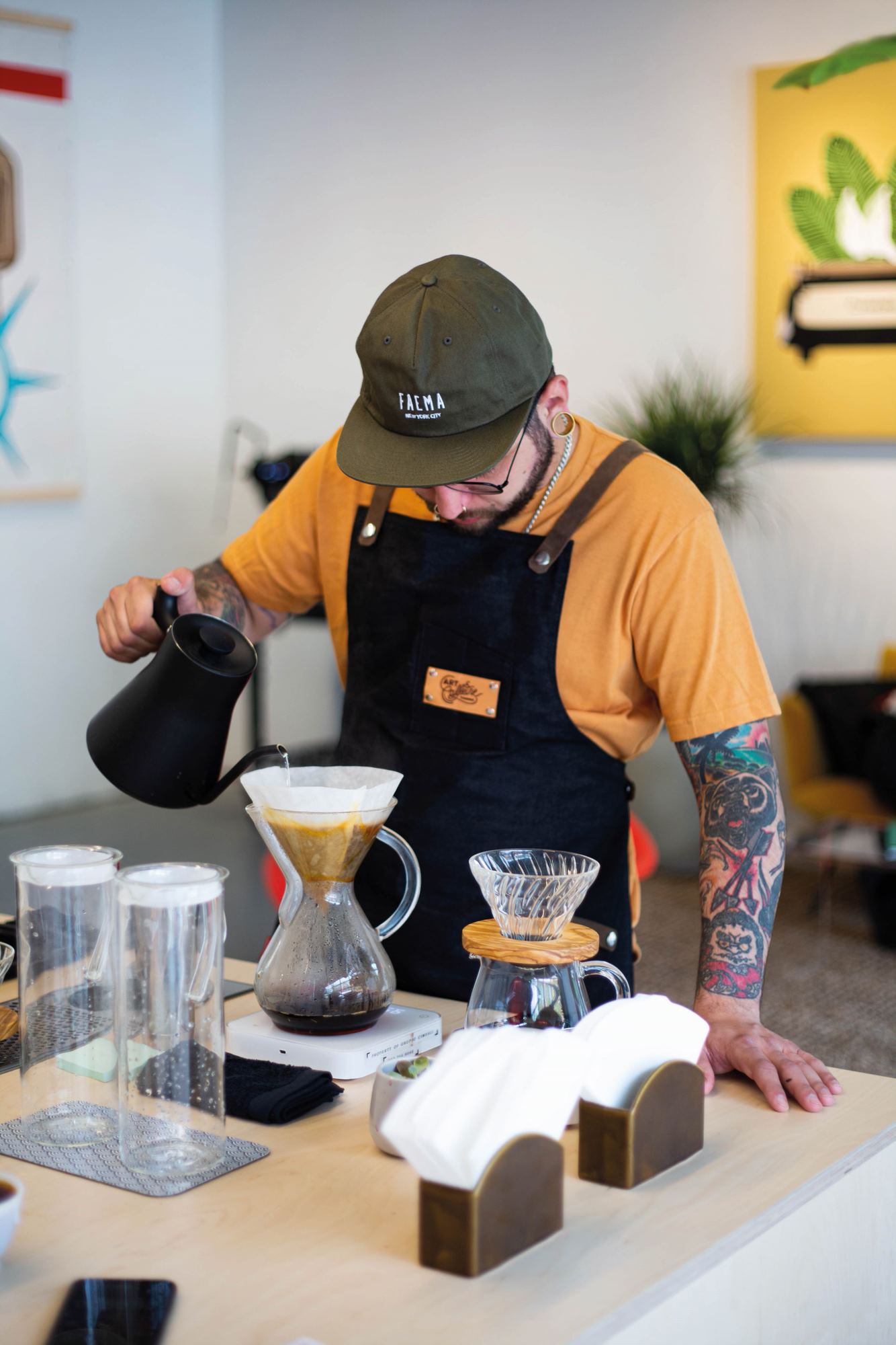 Faema Art & Caffeine a New York chemex