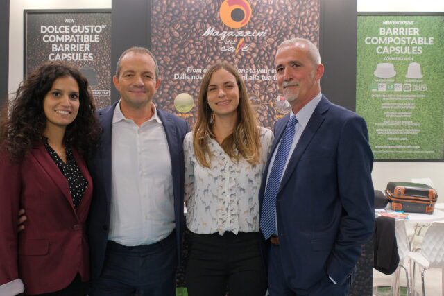 Lo staff dei Magazzini del caffè a Host 2019 Lo staff dei Magazzini del caffè a Host 2019