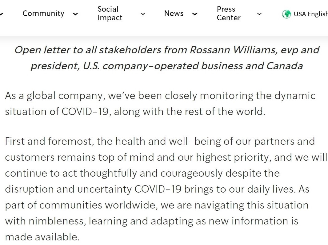 rossann willimas open letter