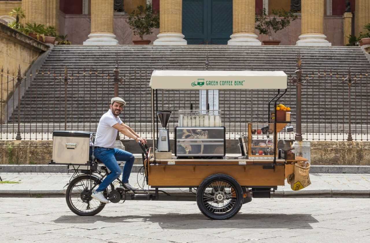 morettino green coffee bike