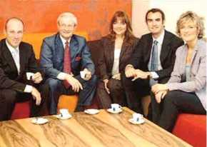 LA FAMIGLIA LAVAZZA Da sinistra, Giuseppe, Alberto, presidente del gruppo, Francesca, Marco e Antonella