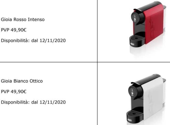 Gioia il nuovo modello per l'uso domestico lanciato da Bialetti