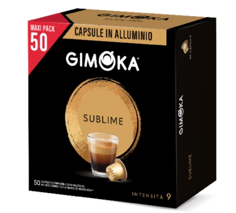 Gimoka: la confezione da 50 capsule in alluminio Nespresso compatibili