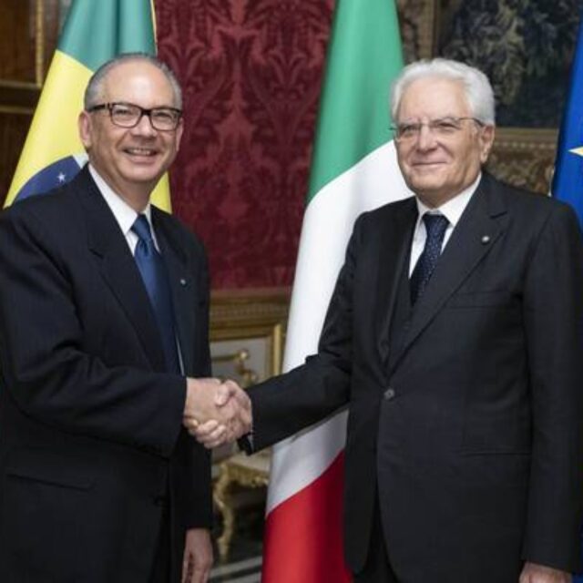 Helio Ramos Amasciatore del Brasile in Italia con il Presidente Sergio Mattarella