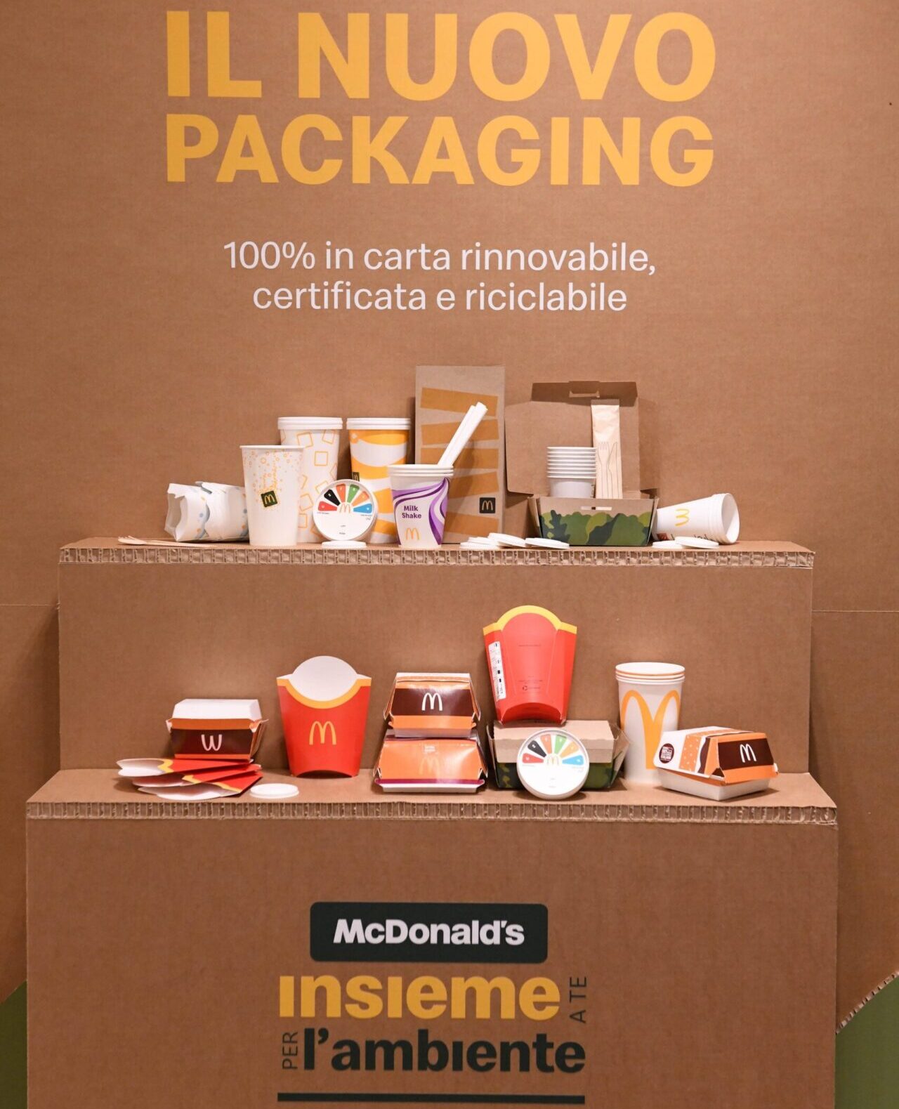 mcdonald's packaging sostenibile