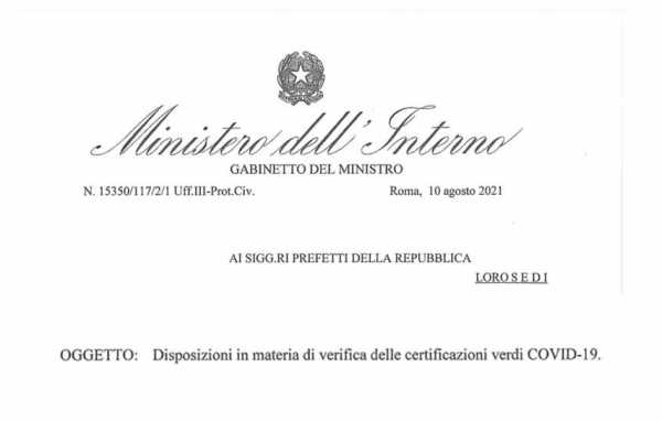 ministero dell'interno