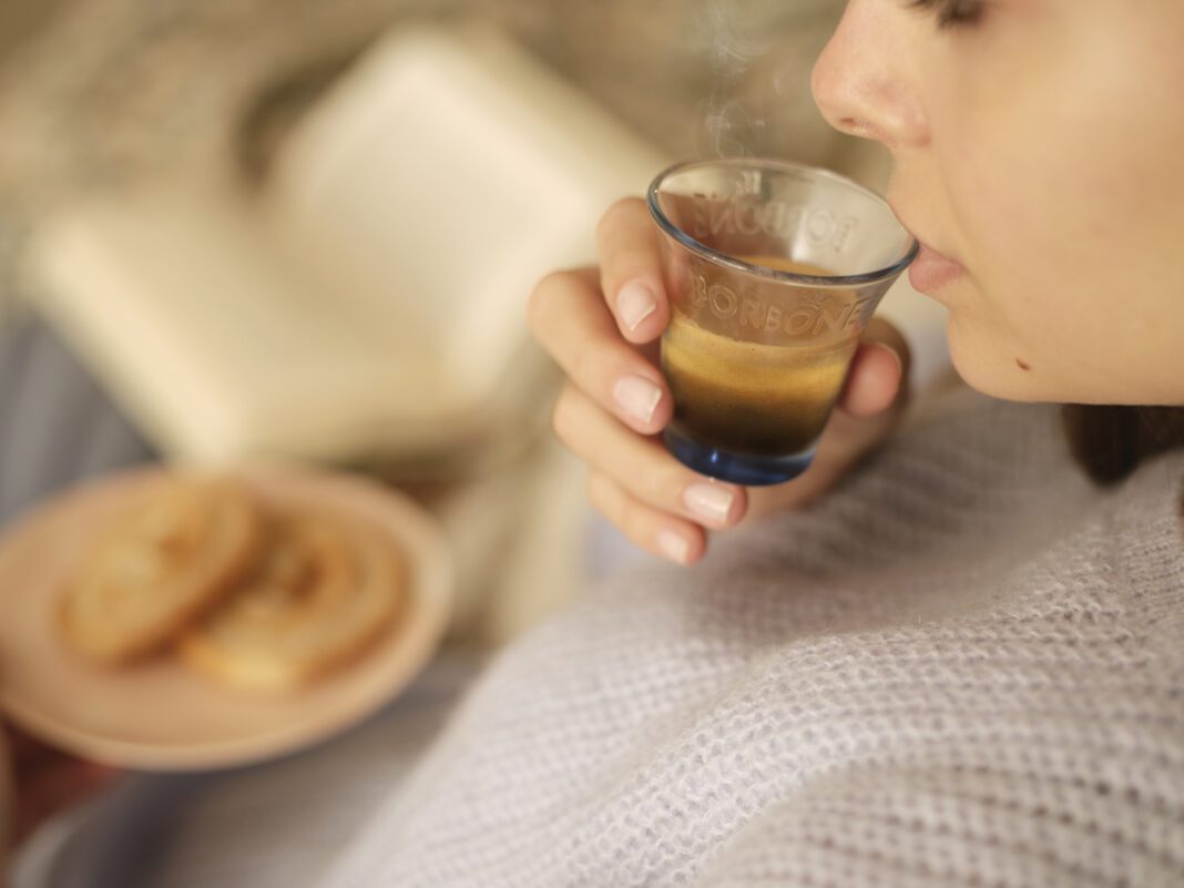 caffè borbone bicchiere vetro