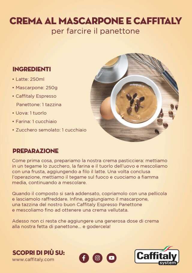 ricetta crema al mascarpone e caffitaly